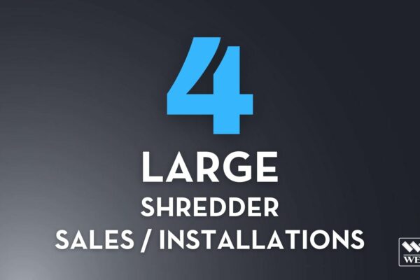 4 Large Shredder Sales