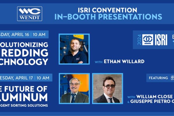 WENDT will hold In-Booth Presentations at ISRI Convention
